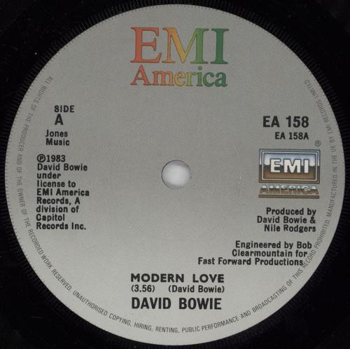 David Bowie Modern Love - solid UK 7
